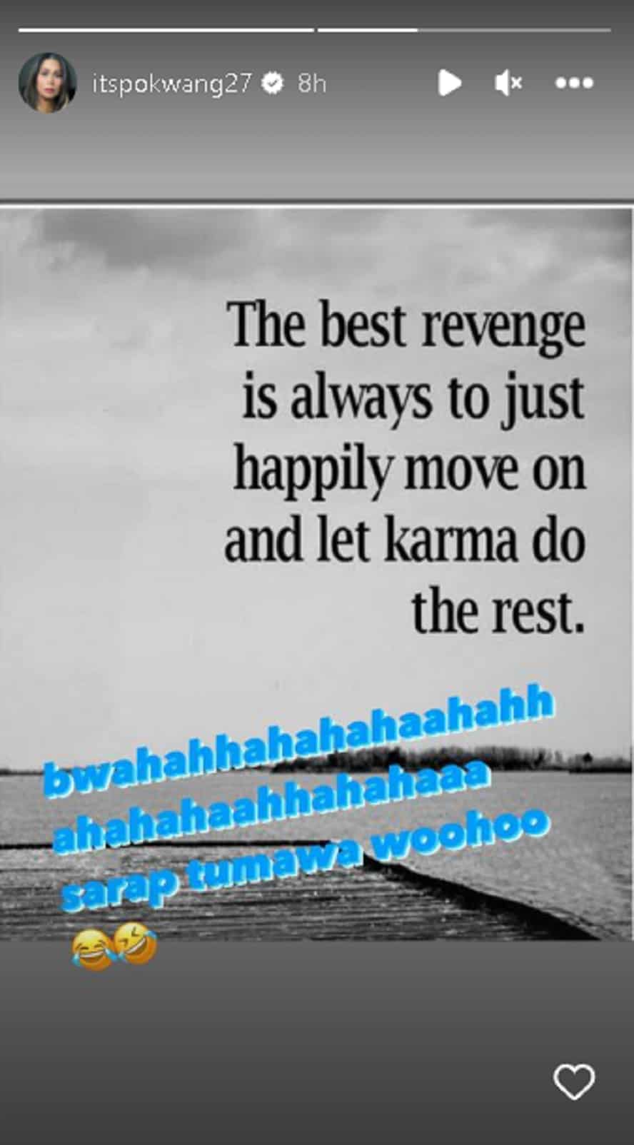 Pokwang, nagpost ng panibagong hugot sa socmed: “The best revenge… move on and let karma do the rest”