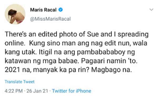 Maris Racal unleashes fury against creator of her and Sue Ramirez's edited photos