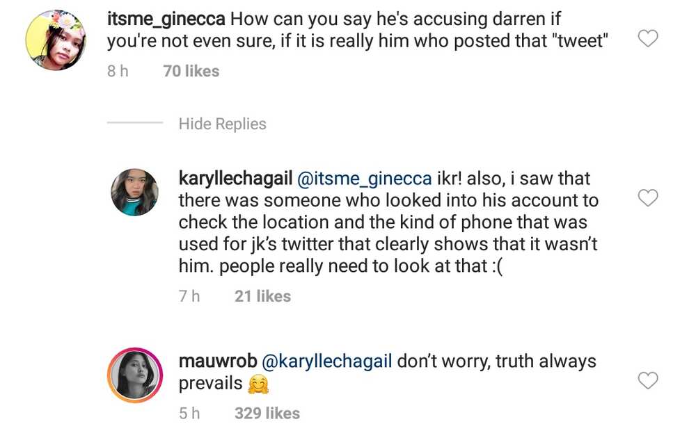 Maureen Wroblewitz breaks her silence on JK Labajo’s war with Darren