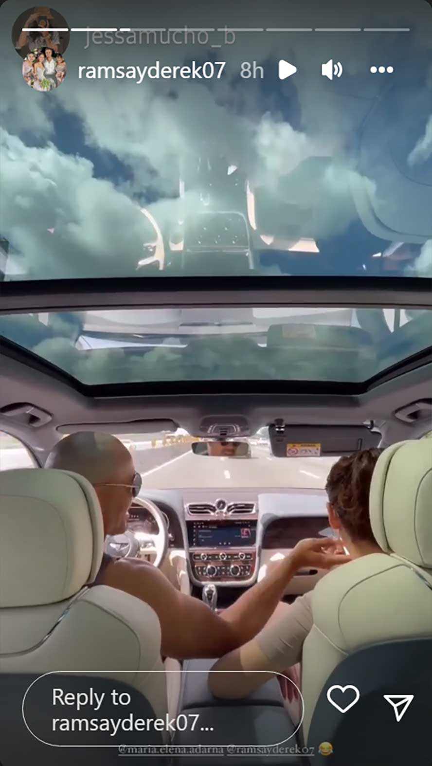 Derek Ramsay, ibinahagi ang video ng kanilang road trip ni Ellen Adarna sakay sa kanilang bagong Bentley SUV