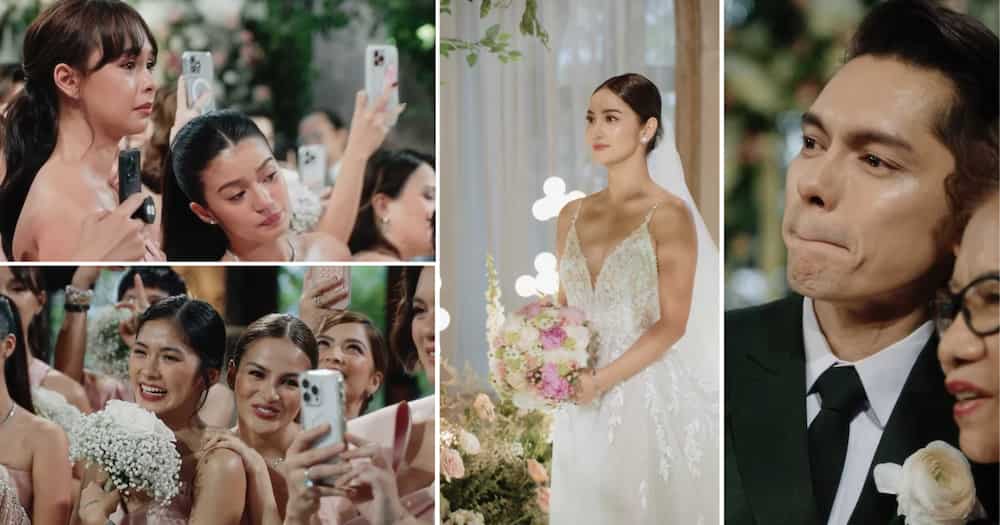 Celebrities sa Carlo Aquino-Charlie Dizon wedding, naging emosyonal
