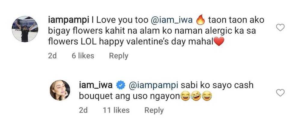 Iwa Moto, pinagtripan ang bouquet of flowers na natanggap mula kay Pampi Lacson