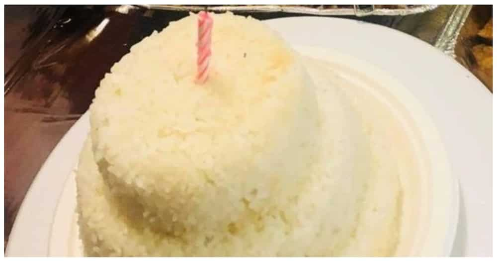 Ina, sinurpresa ng mga anak ng 3-layer cake na gawa sa kanin