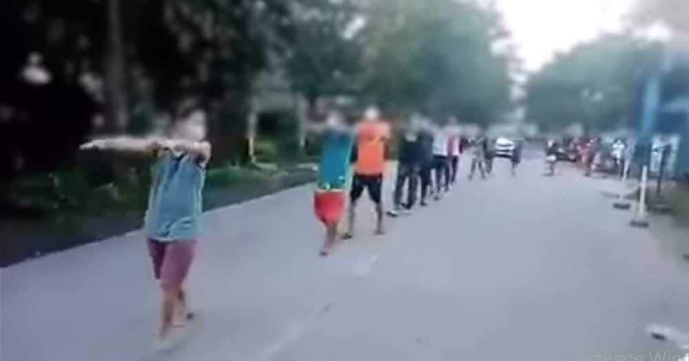 Pandemic health protocol violators punished, made to walk like zombies Pandemic health protocol violators punished, made to walk like zombies