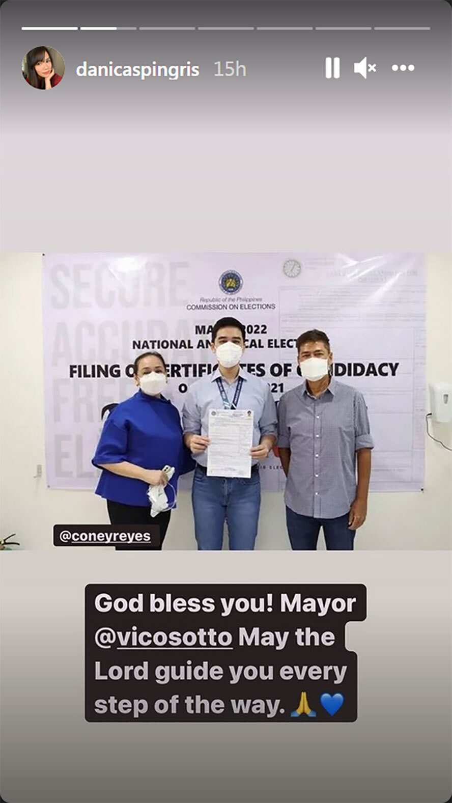 Danica Sotto, todo suporta sa kapatid na si Vico Sotto sa pagpapare-elect nito bilang Mayor ng Pasig