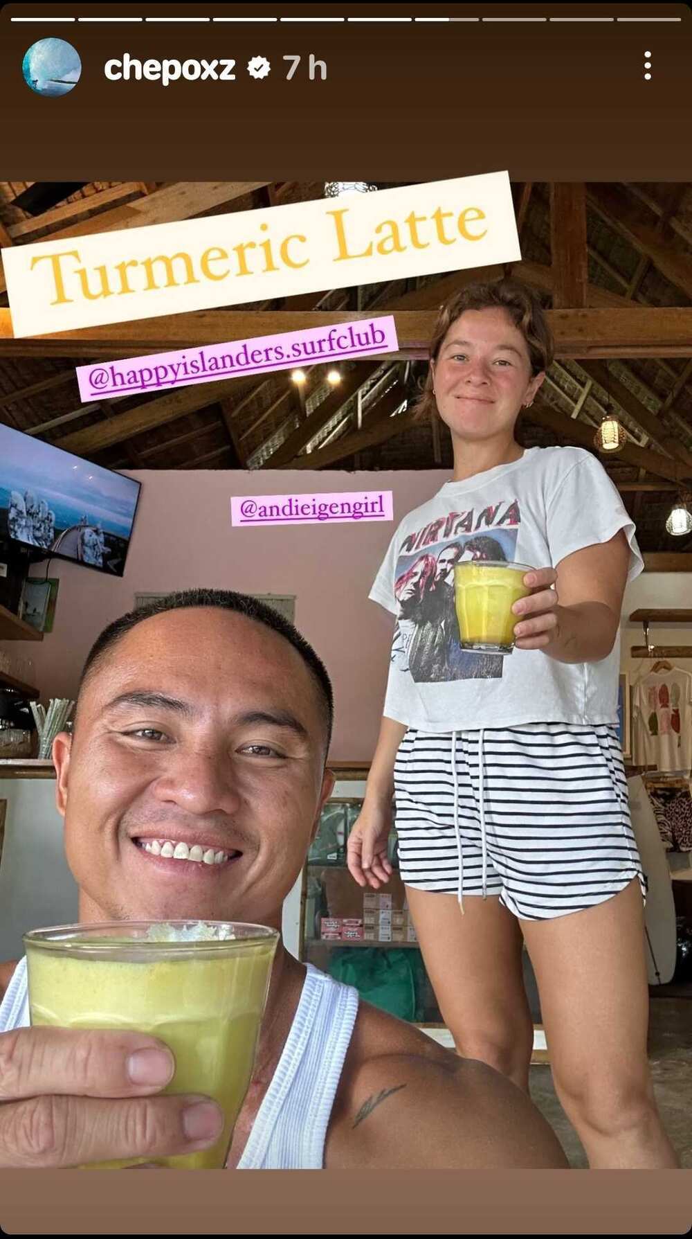 Philmar Alipayo shares new snap of Andi Eigenmann in Siargao: “Back home”