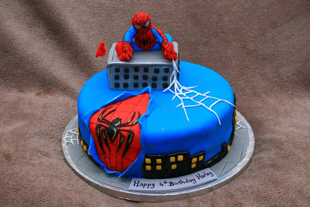 Spiderman cake design