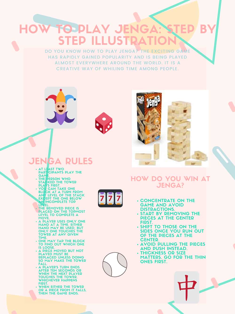 How to play Jenga: step by step illustration