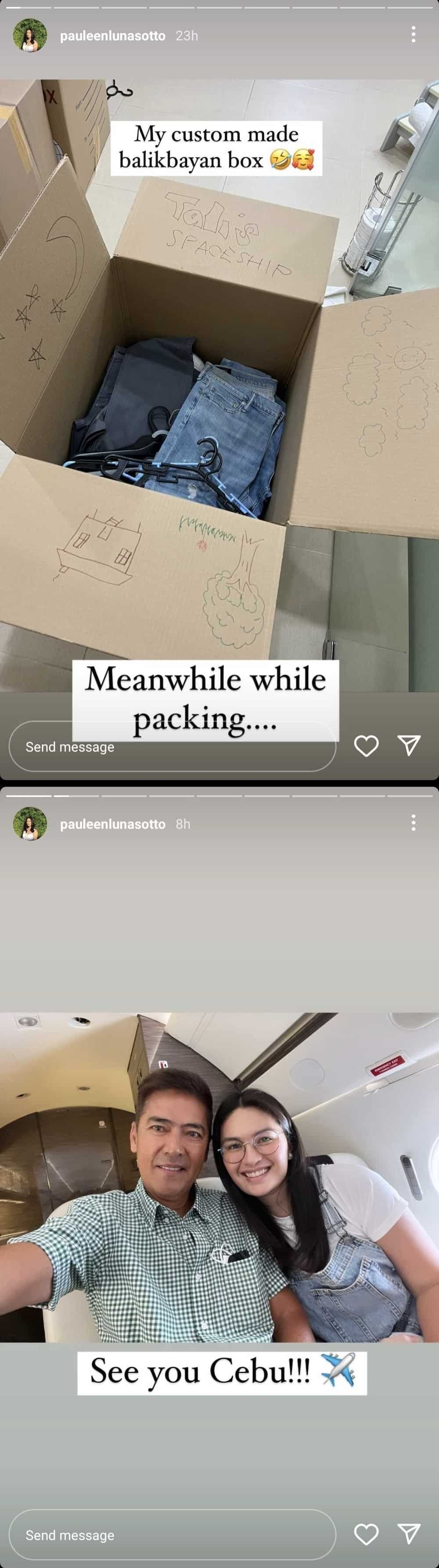 Pauleen Luna, ibinida ang kanyang "custom-made balikbayan box" na gawa ni Tali Pauleen Luna, ibinida ang kanyang "custom-made balikbayan box" na gawa ni Tali