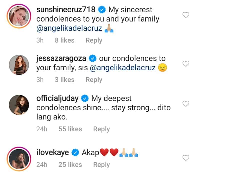 ABS-CBN & GMA-7 celebs react to the death of Mika and Angelika dela Cruz’s dad