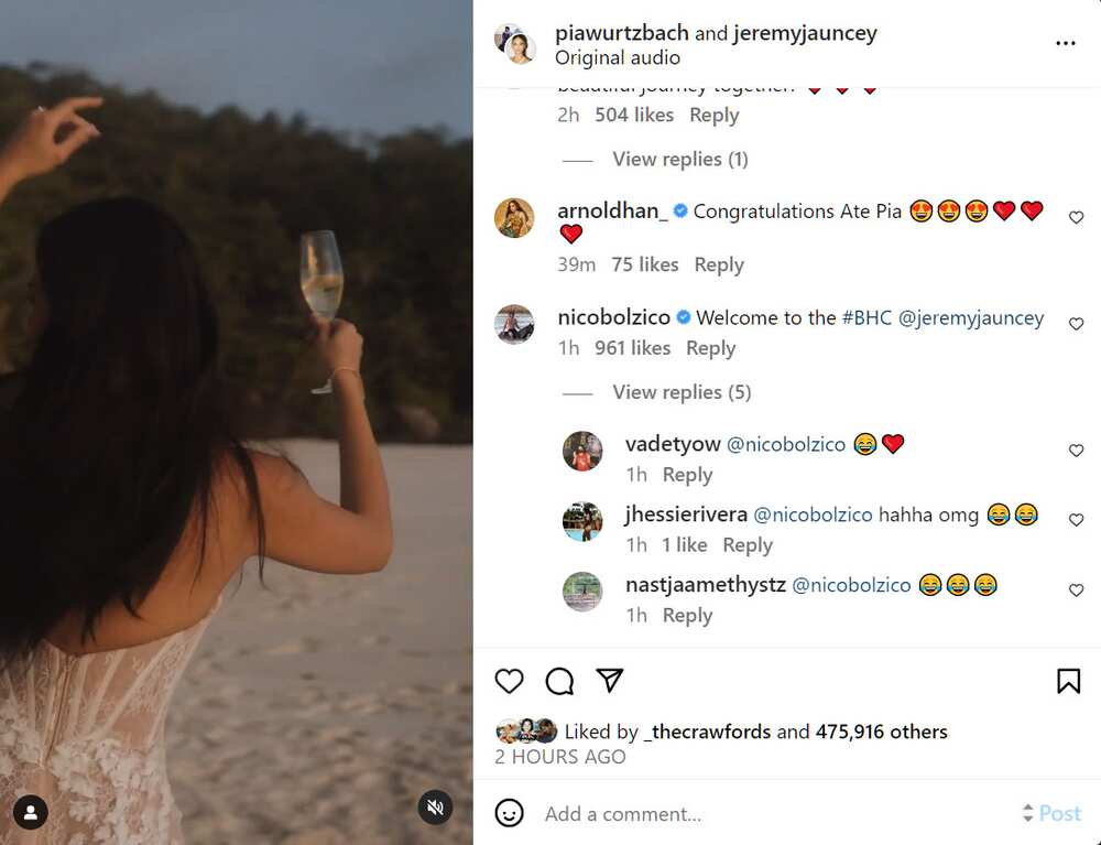 Jeremy Jauncey, pabirong winelcome ni Nico Bolzico sa “Bullied Husbands Club” matapos ikasal kay Pia Wurtzbach Jeremy Jauncey, pabirong winelcome ni Nico Bolzico sa “Bullied Husbands Club” matapos ikasal kay Pia Wurtzbach