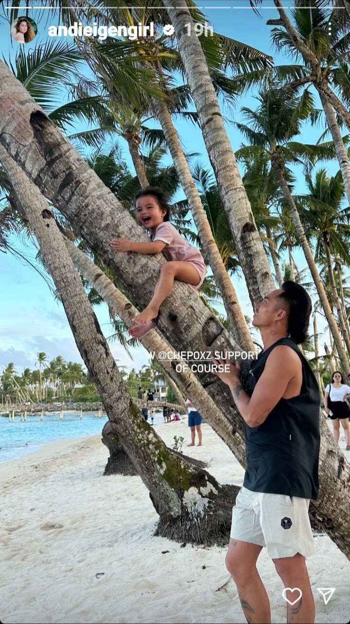 Andi Eigenmann posts glimpse of Lilo climbing coconut tree: “Like a true island girl”