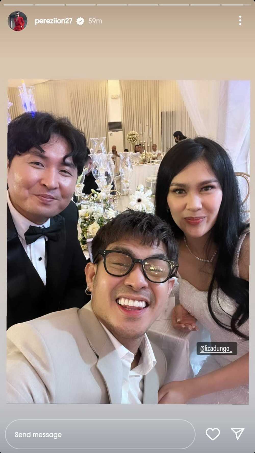 Vice Ganda at Ryan Bang, dumalo at nakisaya sa kasal ng kapatid ni Ion Perez