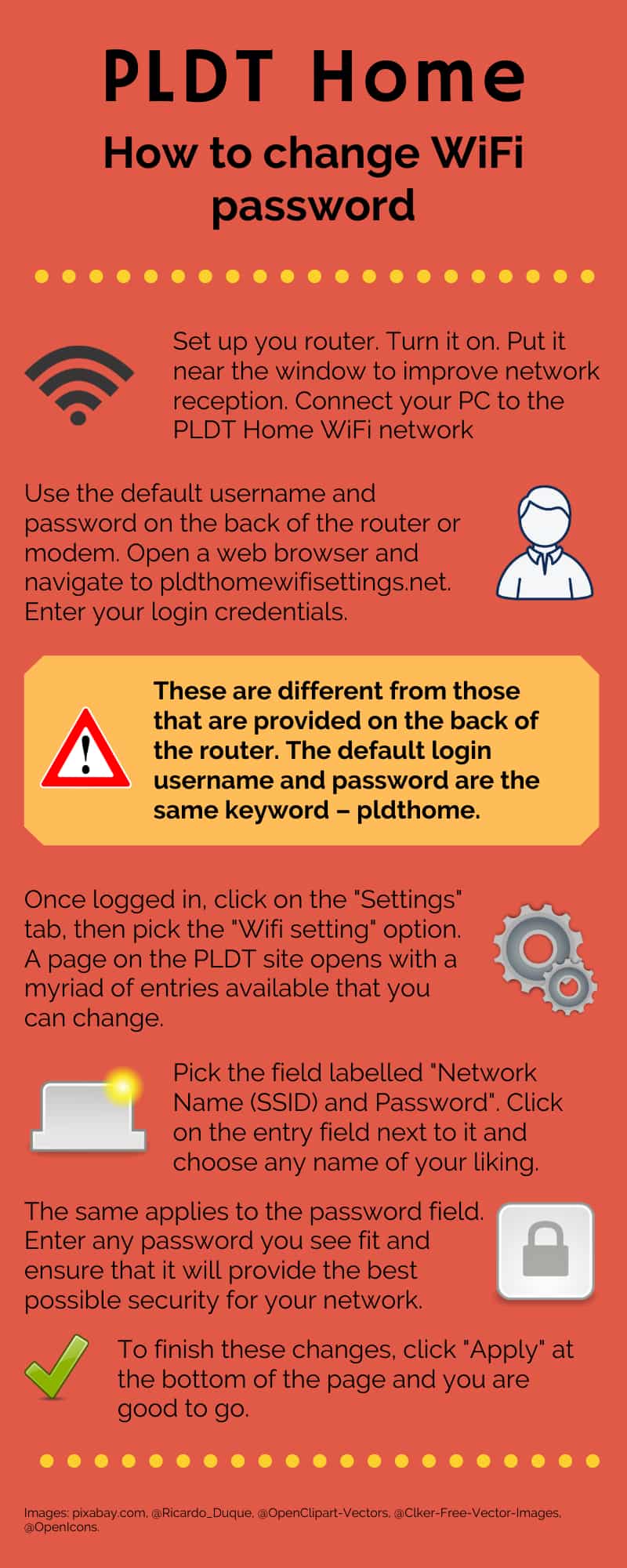 How to change WiFi password PLDT