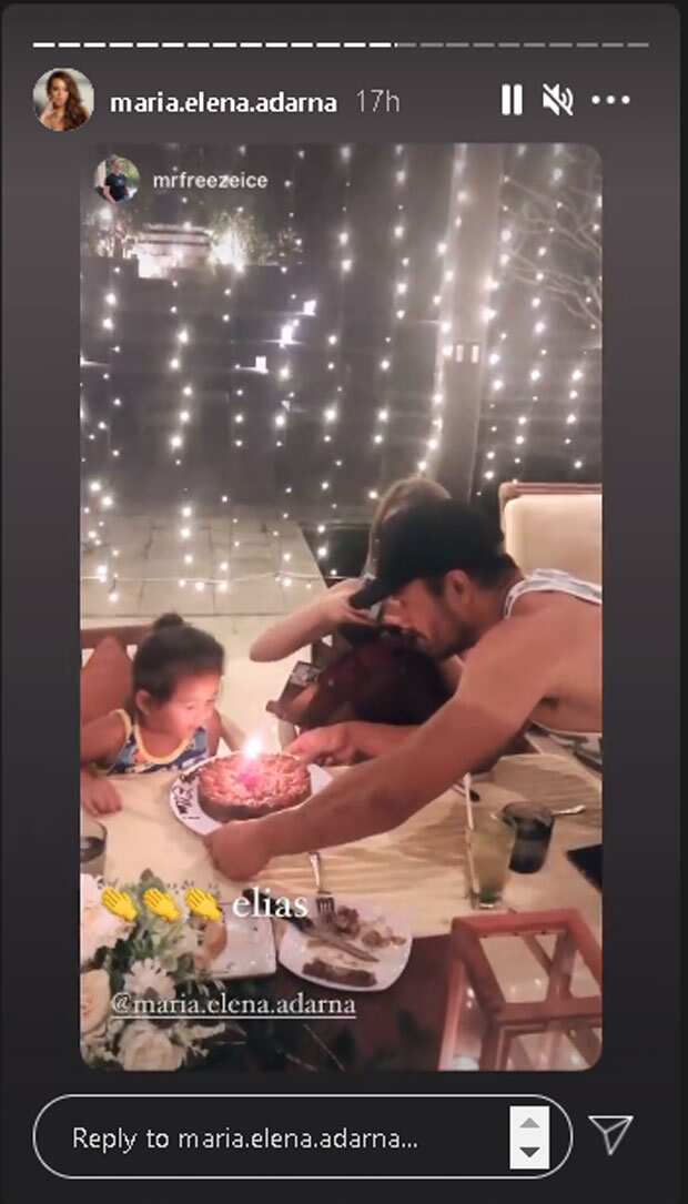 Video of touching moment Derek Ramsay lets Elias blow candle on Ellen's birthday cake