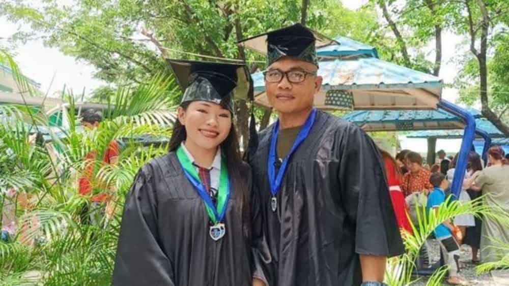 Mag-amang sabay na nagtapos ng Senior High School, inspirasyon ang hatid sa marami Mag-amang sabay na nagtapos ng Senior High School, inspirasyon ang hatid sa marami