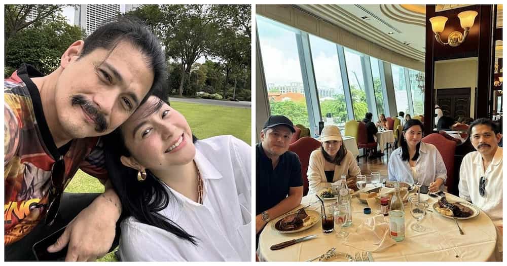 Mariel and Robin Padilla hang out with Toni-Paul, Alex-Mikee in Singapore