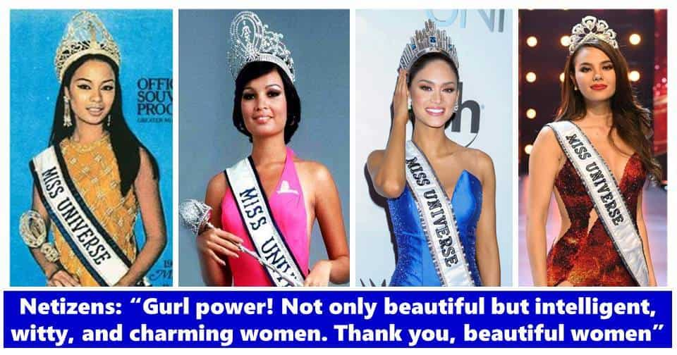 4 Confidently beautiful Filipina Miss Universe winners and their