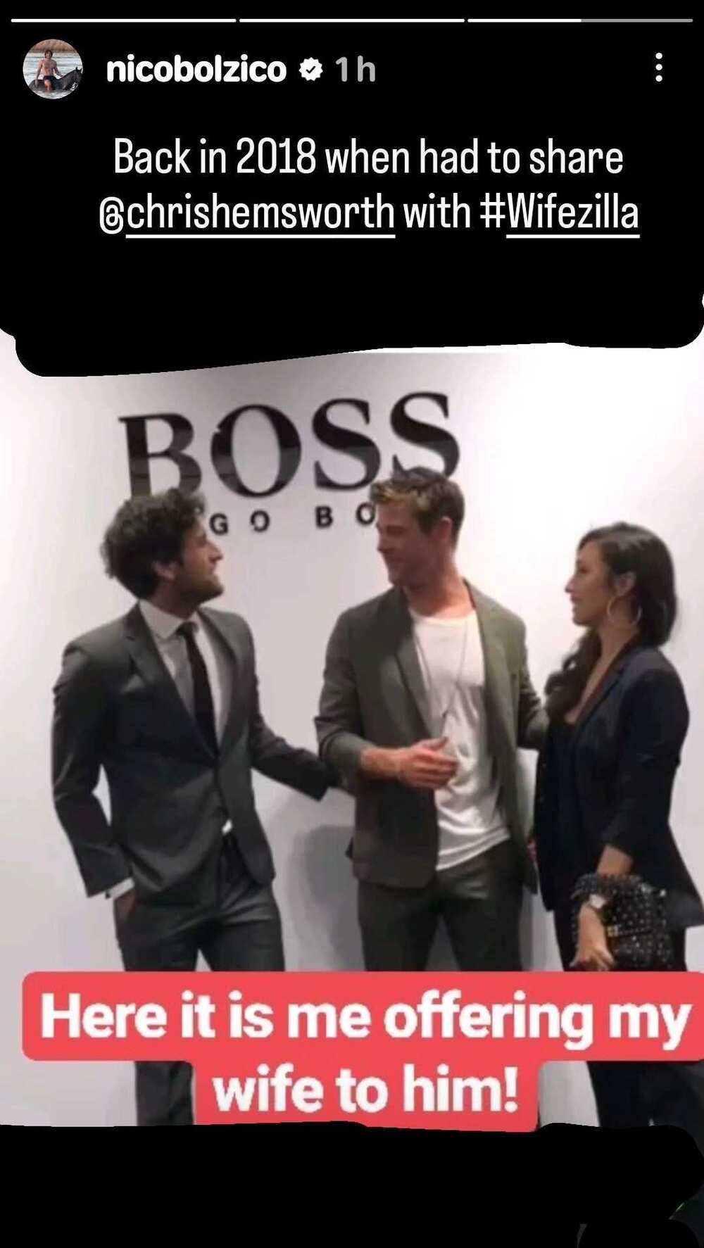Solenn Heussaff at Nico Bolzico, binalikan naging pagkikita kay Hollywood star Chris Hemsworth noong 2018 Solenn Heussaff at Nico Bolzico, binalikan naging pagkikita kay Hollywood star Chris Hemsworth noong 2018