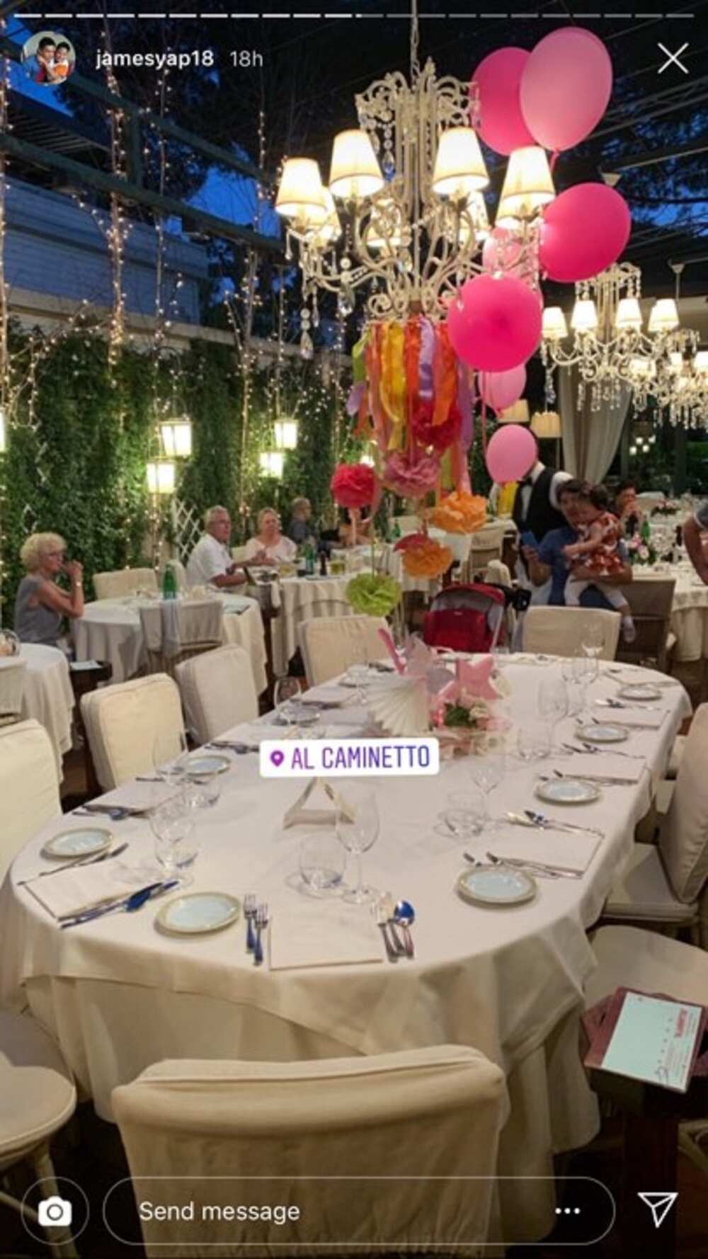 James Yap, Michela Cazzola's daughter celebrates 1st birthday in Italy