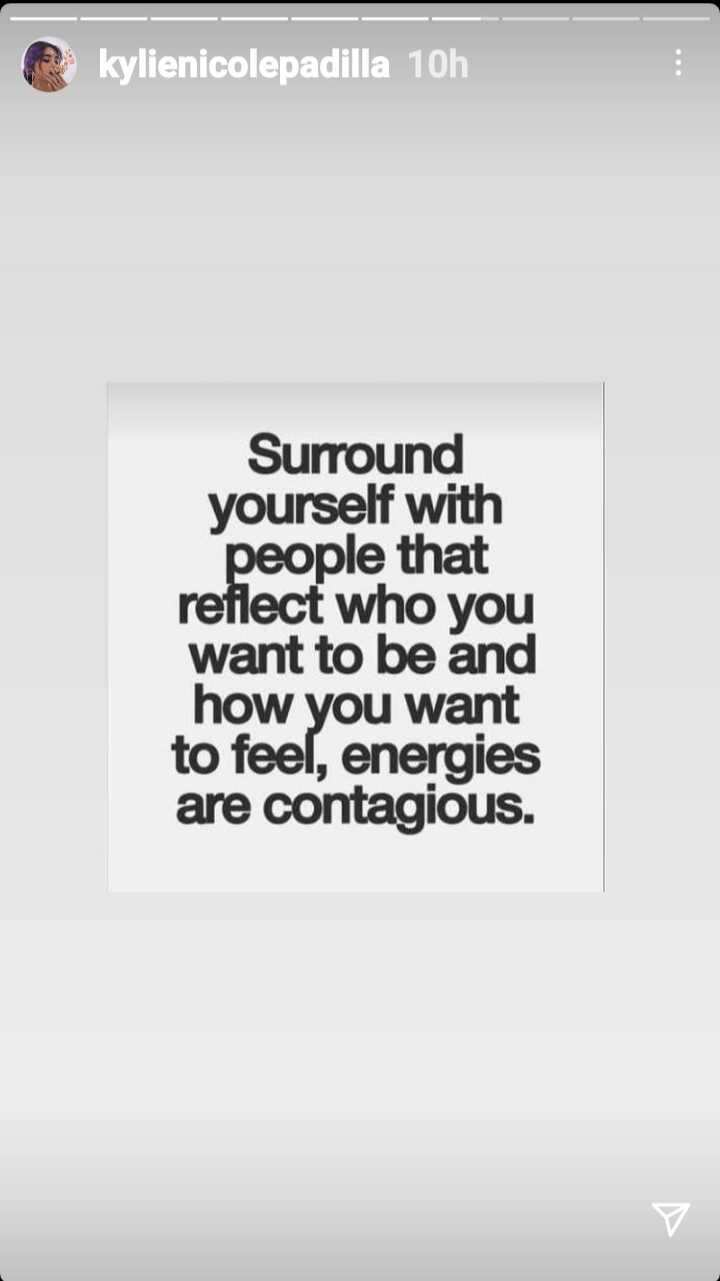 Kylie Padilla posts about people to “surround yourself with”