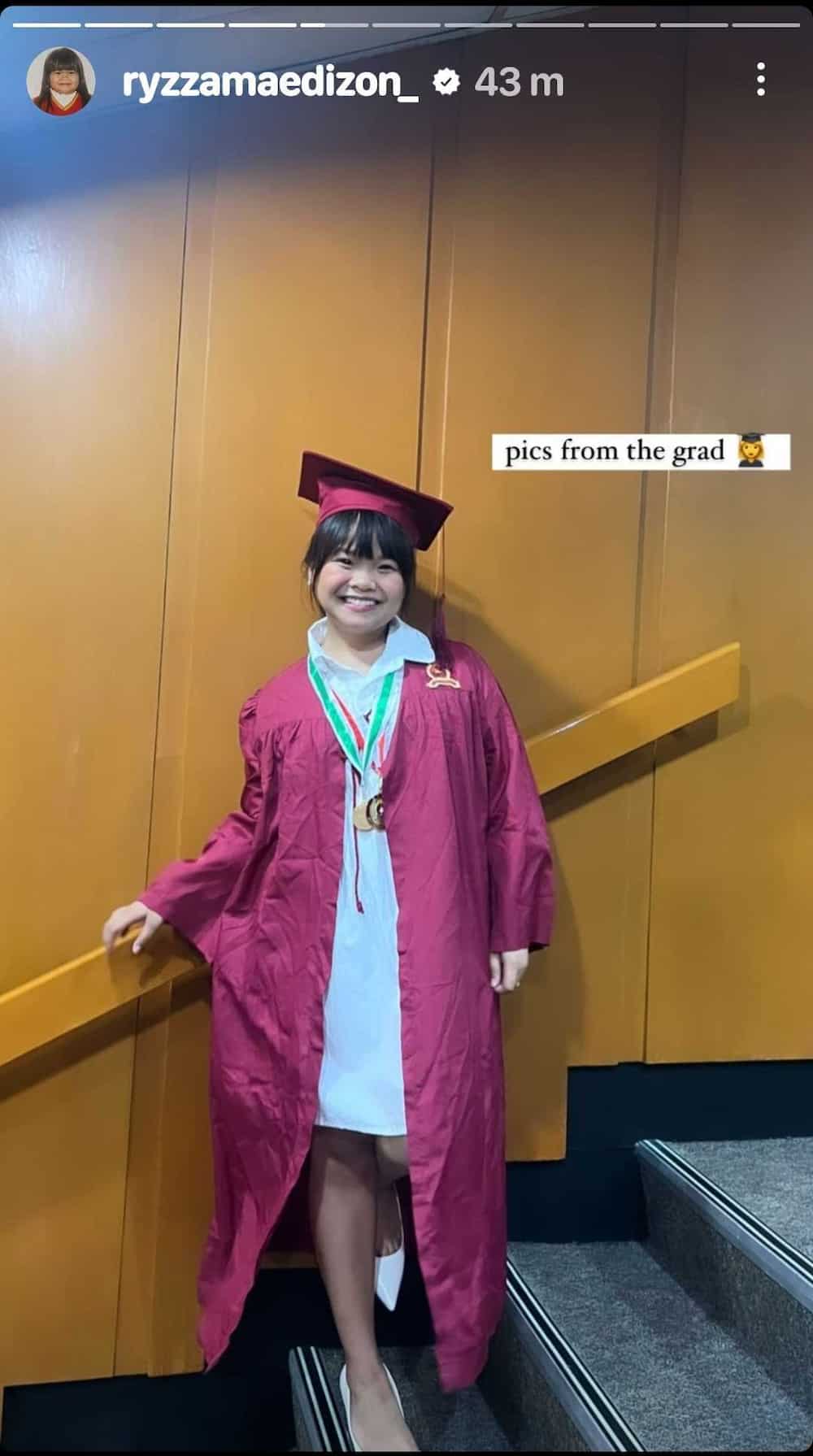 Ryzza Mae Dizon finishes junior high school; shares snaps from her moving up day Ryzza Mae Dizon finishes junior high school; shares snaps from her moving up day