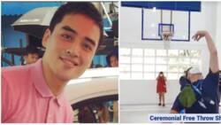 Vico Sotto, pasok ang free throw kahit nakatalikod; netizens, nawindang