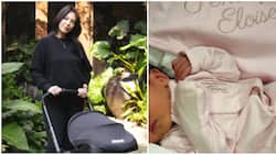 Dominique Cojuangco gives birth, introduces her newborn baby