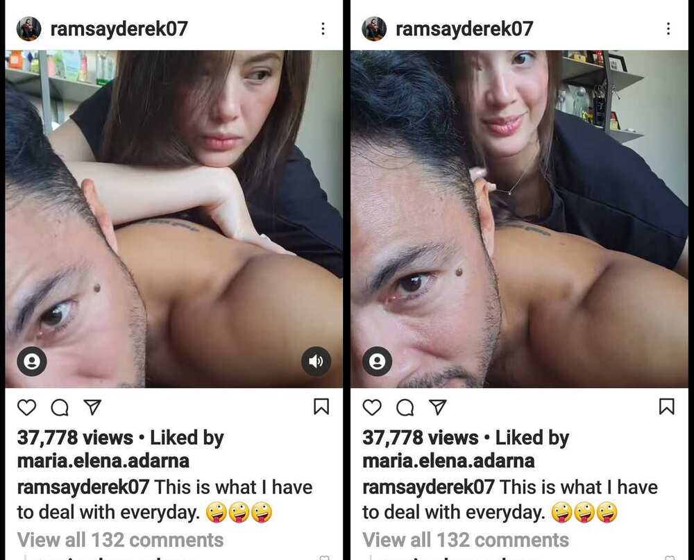 Video ni Ellen Adarna na uma-awra habang nakadapa si Derek Ramsay, viral