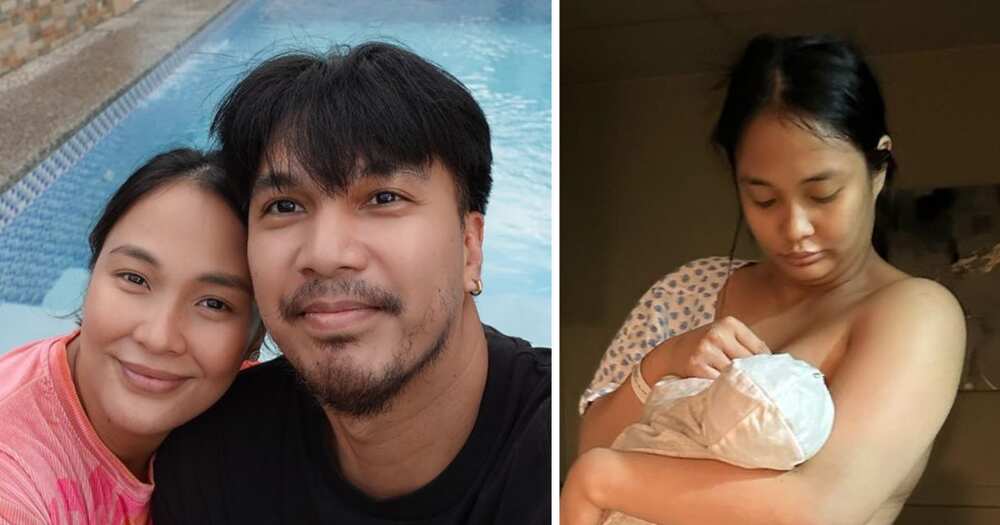 Lovely Abella gives birth to her and Benj Manalo’s baby, shares candid post on postpartum