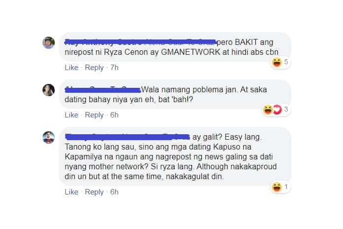Ryza Cenon hits back at netizens who made her GMA News update repost an issue