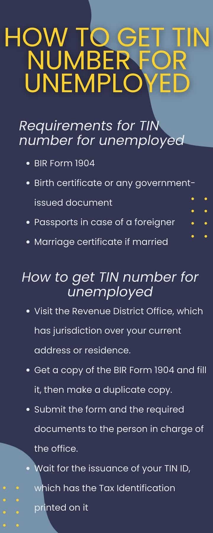 tin number online registration for unemployed