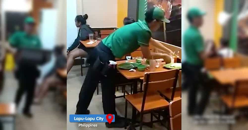 Video ng isang staff na mala-superhero sa bilis kung magligpit ng pinagkanan sa isang fastfood resto, viral