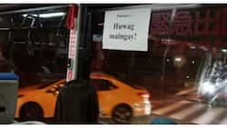 Masayahin kasi: Tagalog sign na "Huwag maingay!", nakapaskil sa mga bus sa Taiwan