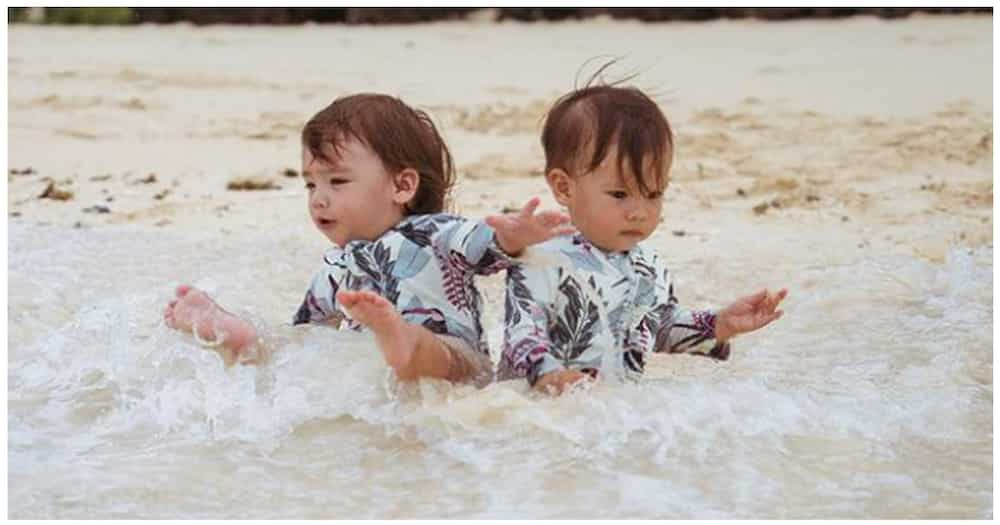 Adorable video of baby Dahlia and baby Thylane swimming together goes viral