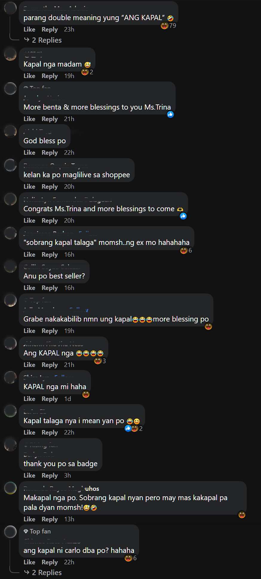 Netizens, nag-react sa "Ang Kapal" post ni Trina Candaza na anila’y tila may double meaning
