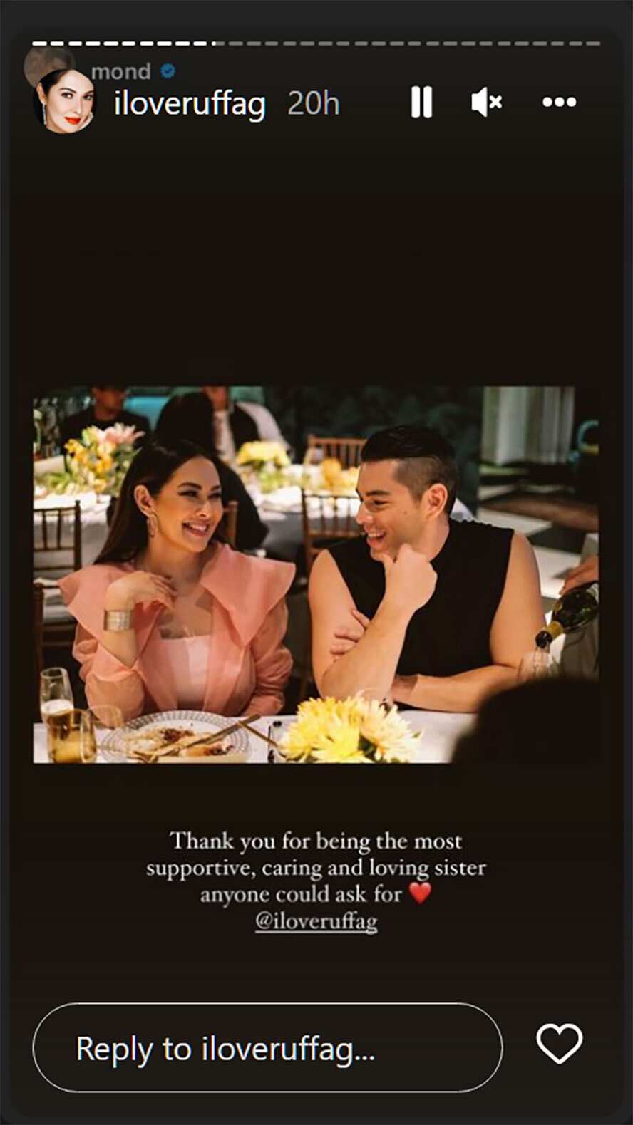 Raymond Gutierrez, tinawag si Ruffa na most supportive at loving sister: “Thank you”