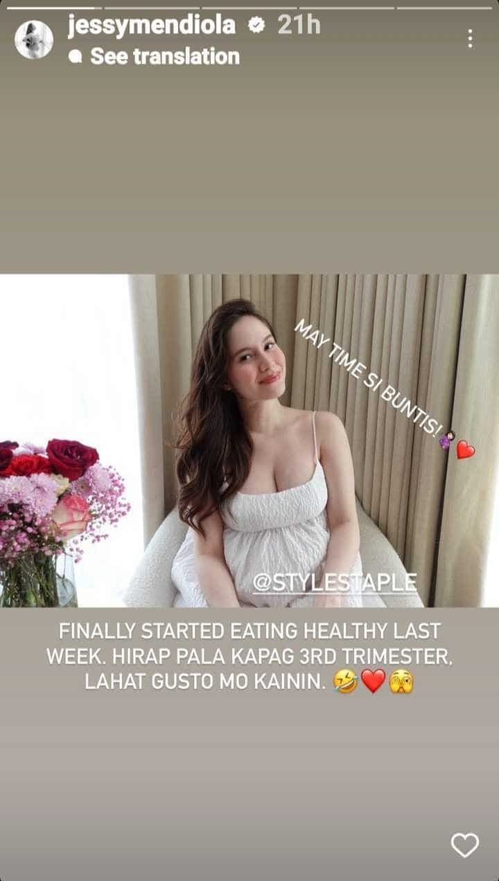 Jessy Mendiola on 3rd trimester of her pregnancy: “Lahat gusto mo kainin”