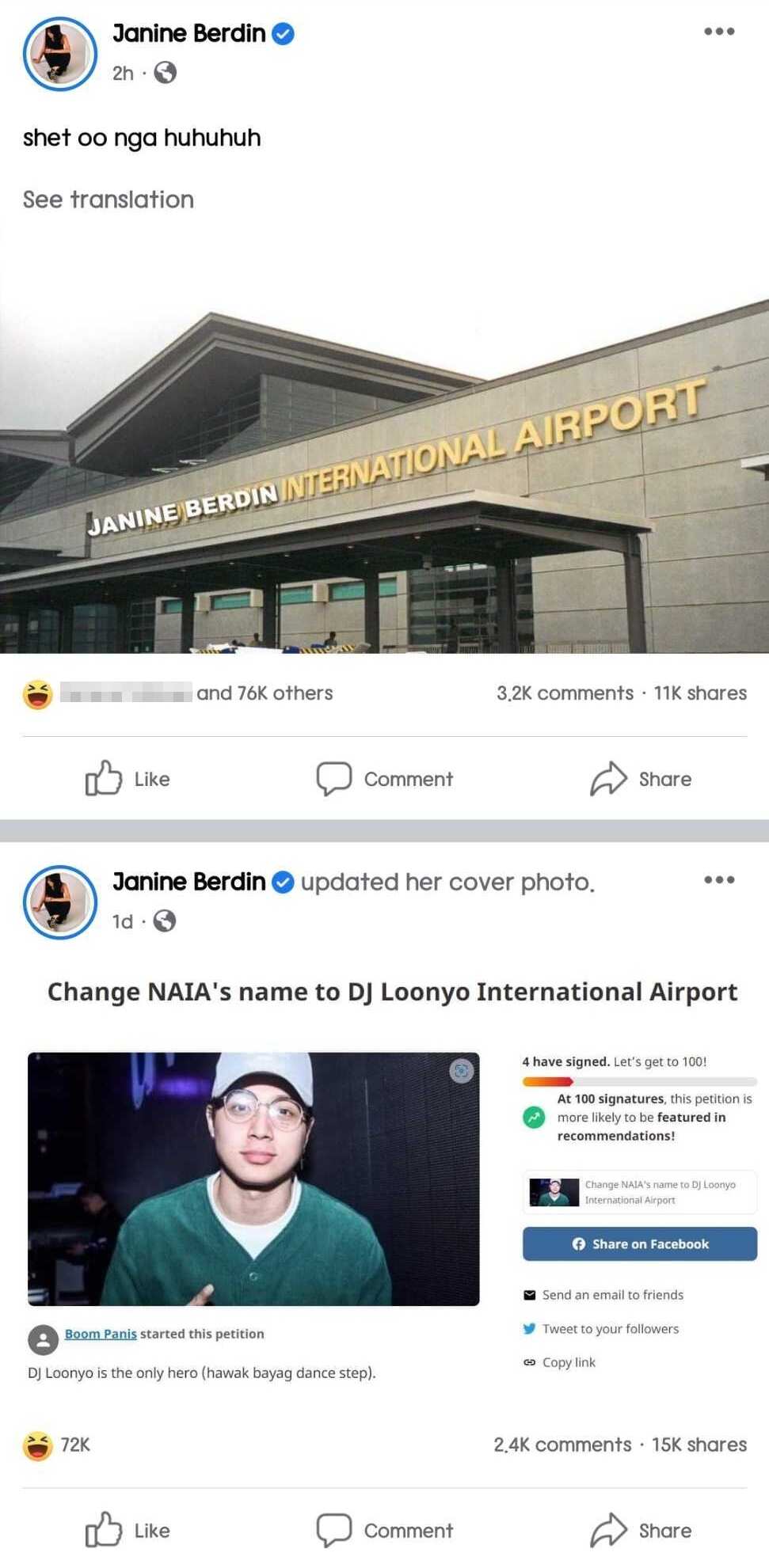 Janine Berdin, viral ang bagong post tungkol sa airport: "Oo nga"