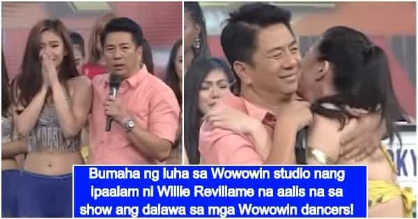 Willie Revillame bids goodbye to 2 members of Wowowin dancers - KAMI.COM.PH