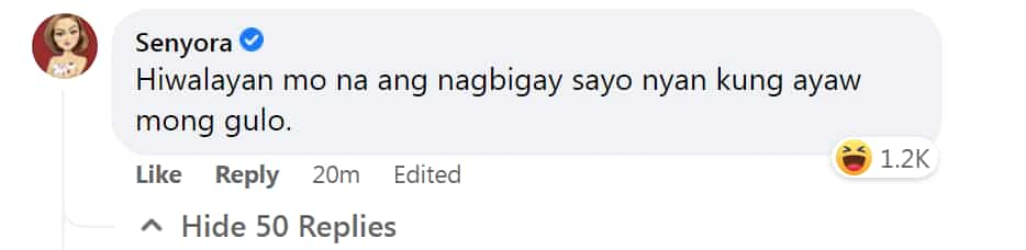 AJ Raval, binati si Senyora ng “hbd” sa isang social media post