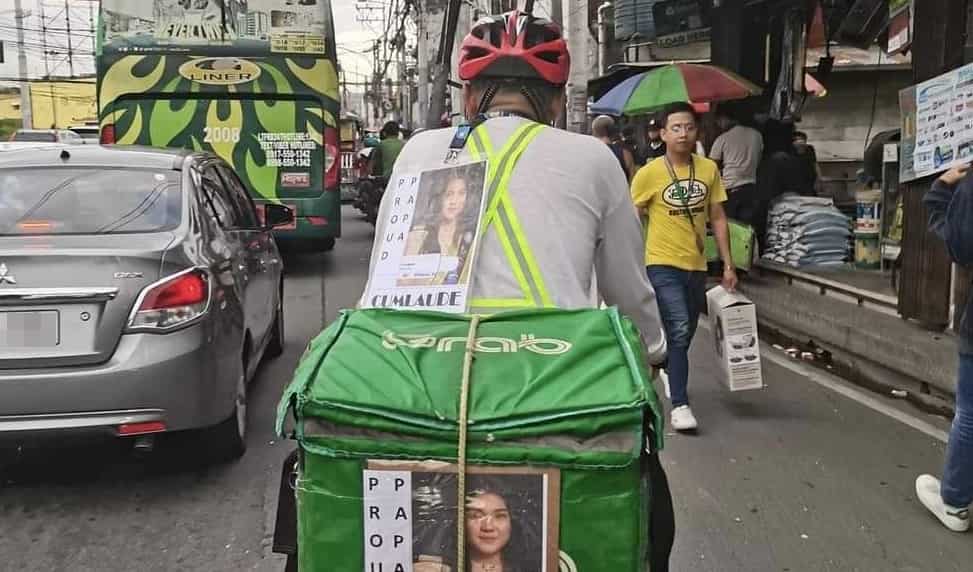 Grab rider na naka-flex ang Cum Laude na anak, viral sa social media Grab rider na naka-flex ang Cum Laude na anak, viral sa social media