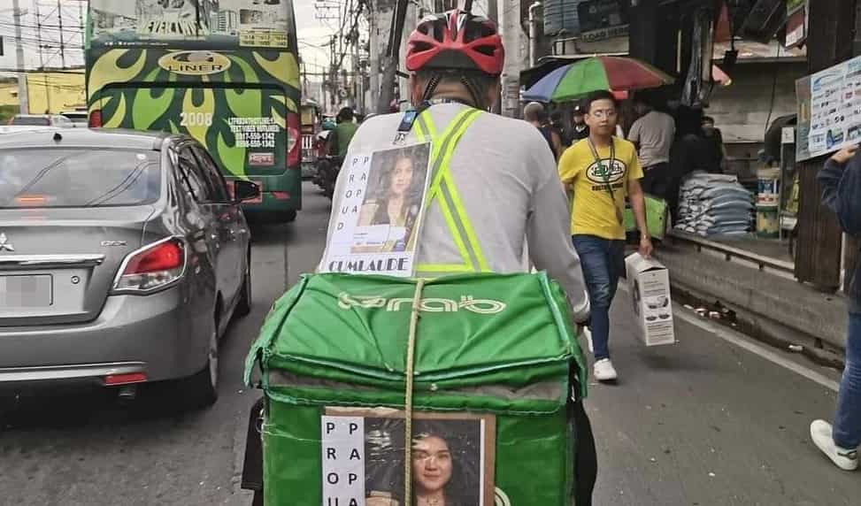 Grab rider na naka-flex ang Cum Laude na anak, viral sa social media