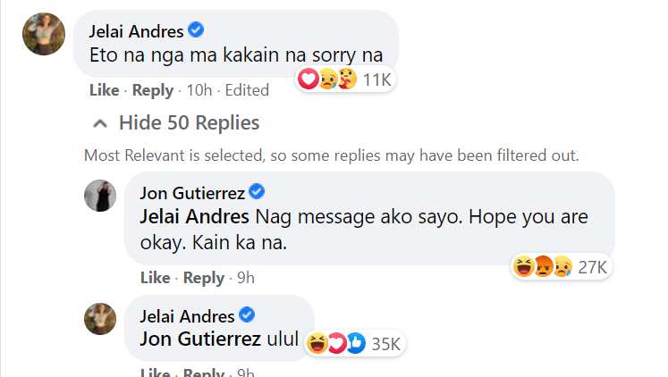 Jelay Andres, sinupalpal si Jon Gutierrez nang magpakita ito ng pag-aalala sa kanya