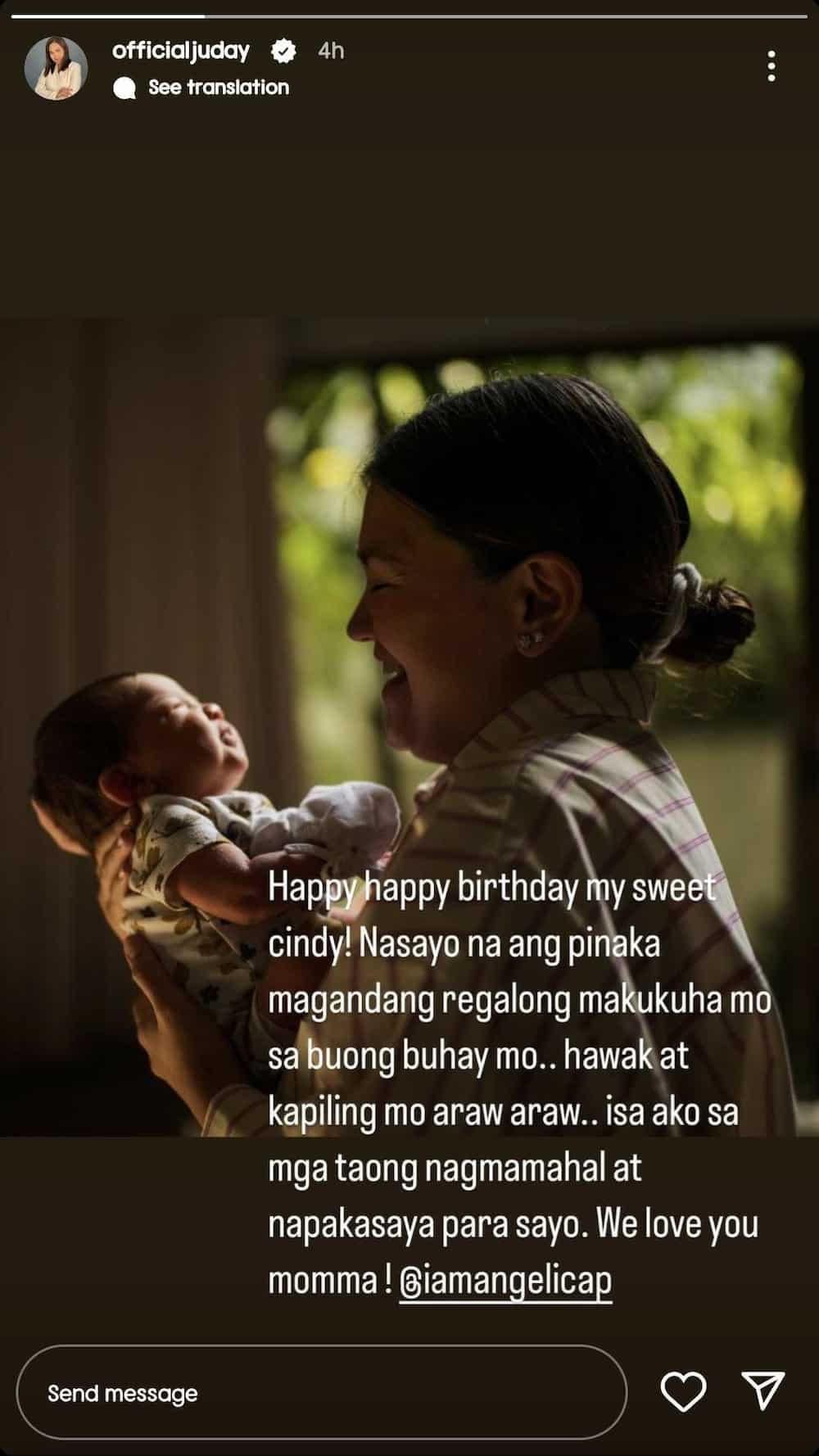 Judy Ann Santos pens sweet birthday greeting for Angelica Panganiban