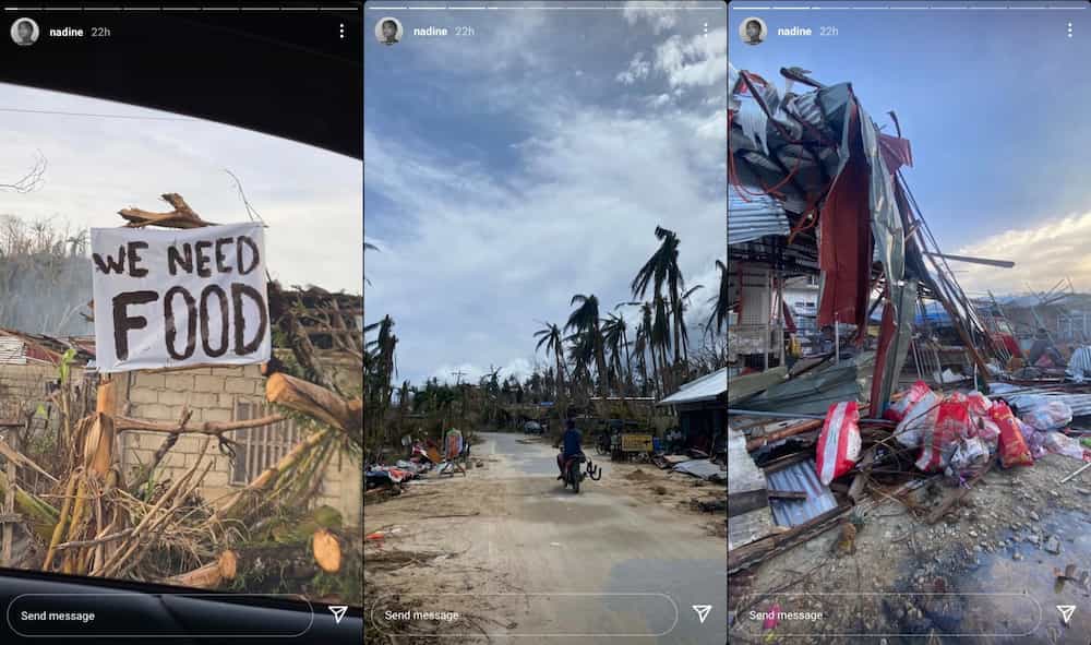 Nadine Lustre shows wreckage and current situation in Siargao in viral post