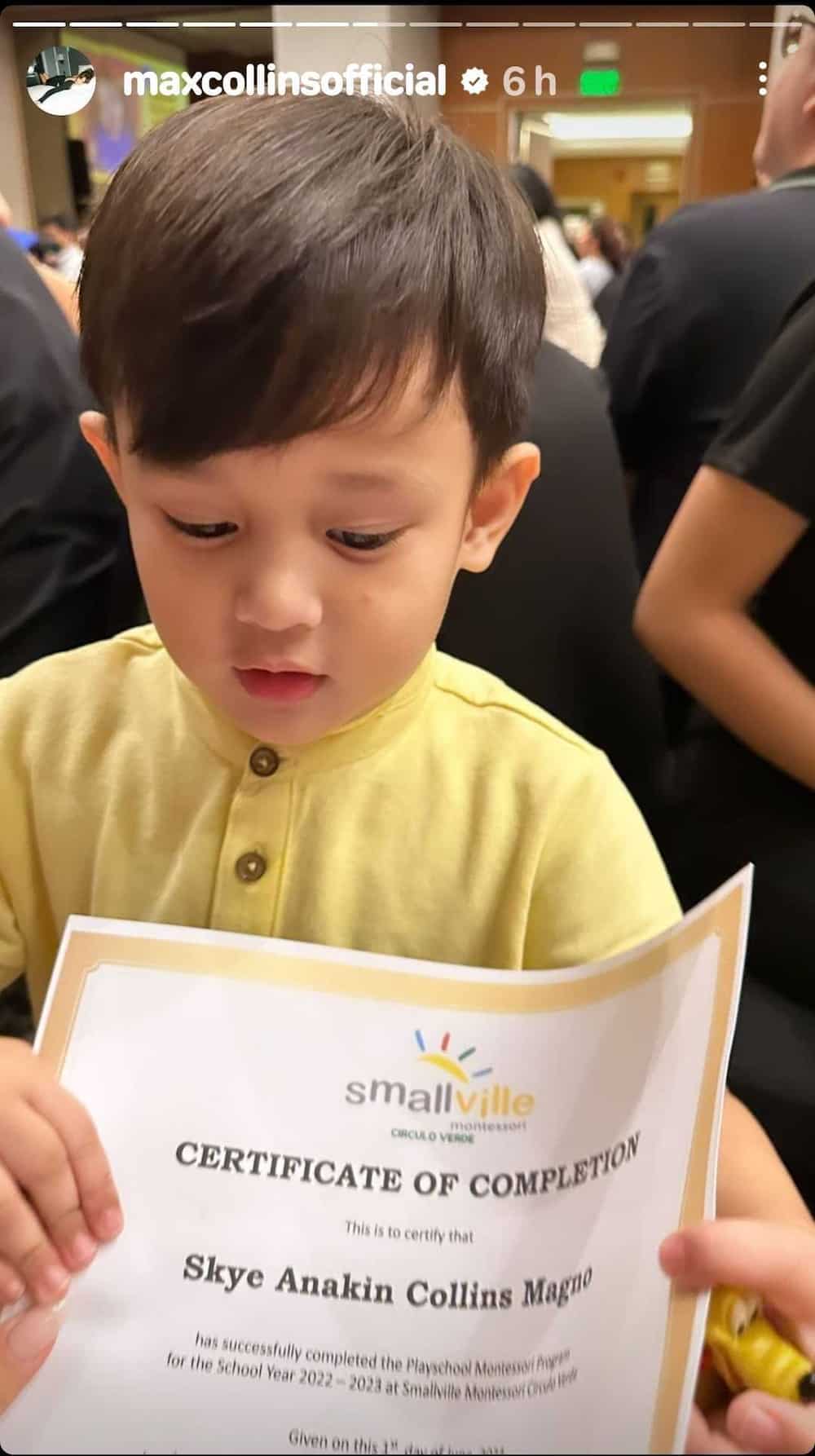 Max Collins at Pancho Magno, kapwa spotted sa moving up day ni baby Skye Max Collins at Pancho Magno, kapwa spotted sa moving up day ni baby Skye