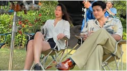 Xian Lim posts new photo with Iris Lee captured on the set of movie