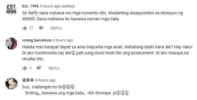 Nakakagigil! Netizens, nadismaya sa kinalabasan ng Raffy Tulfo in Action, 'Ending...kawawa ung mga bata.'