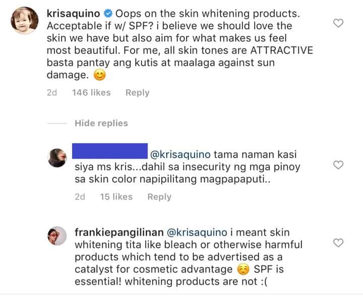 Kris Aquino reacts to Frankie Pangilinan's post
